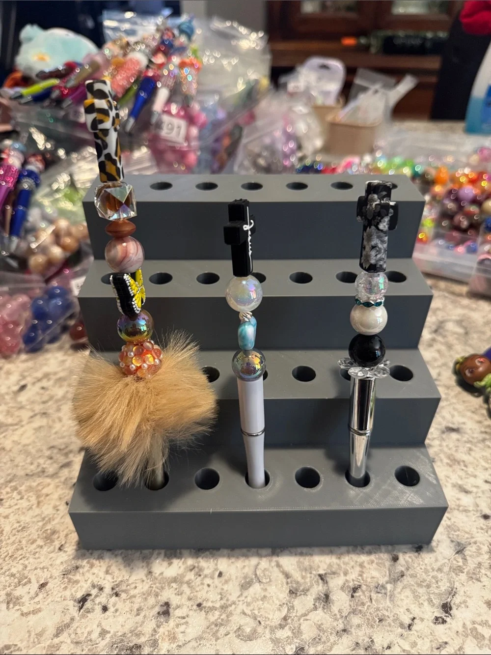 NWOT Bundle of 3 Beaded Pens with Crosses Handmade by Me